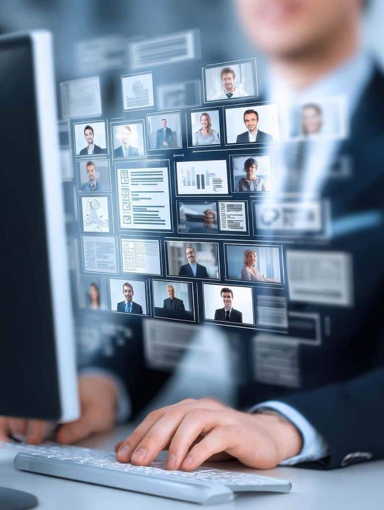 homme sur un clavier qui regarde le résultat d'un test nova entreprise à genève pour la relation des équipes